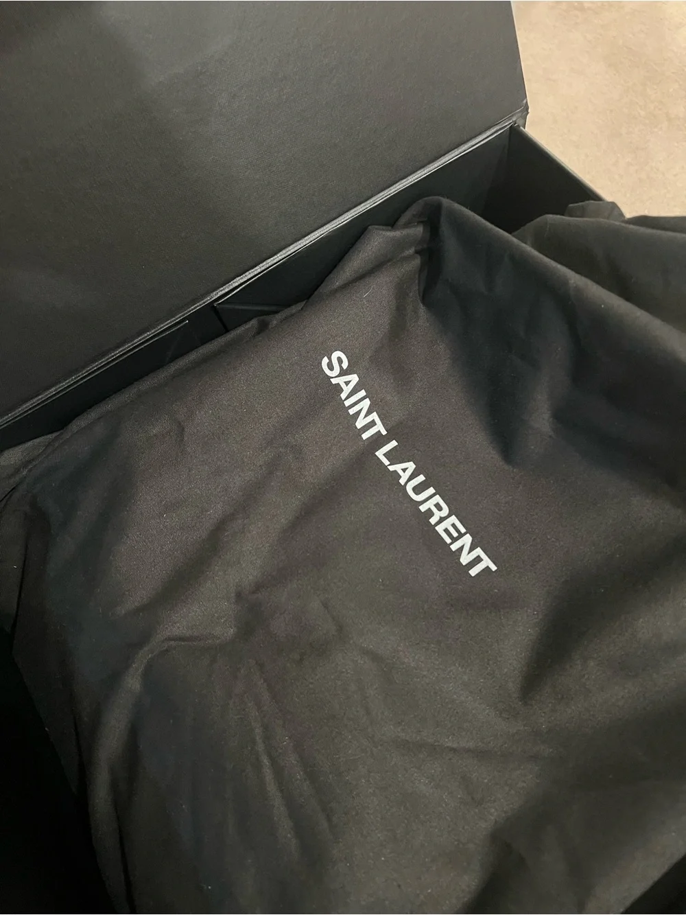 Saint Laurent City Black Nylon Backpack